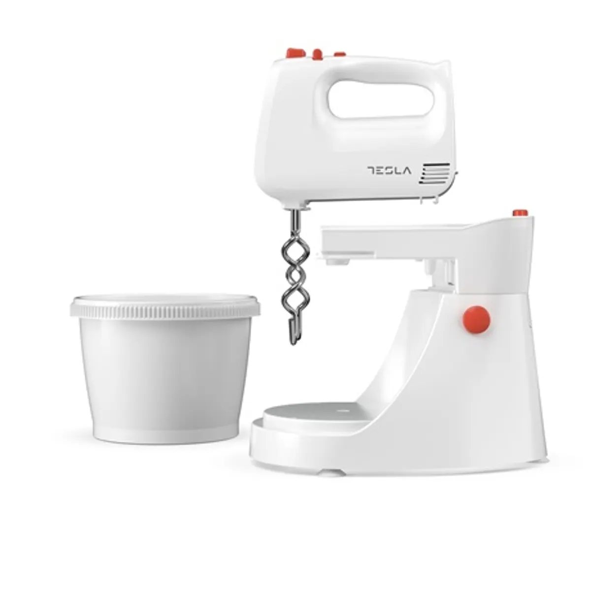 Tesla MX501WRB tálas mixer 500 W 5 fokozat 3 l fehér-piros #4