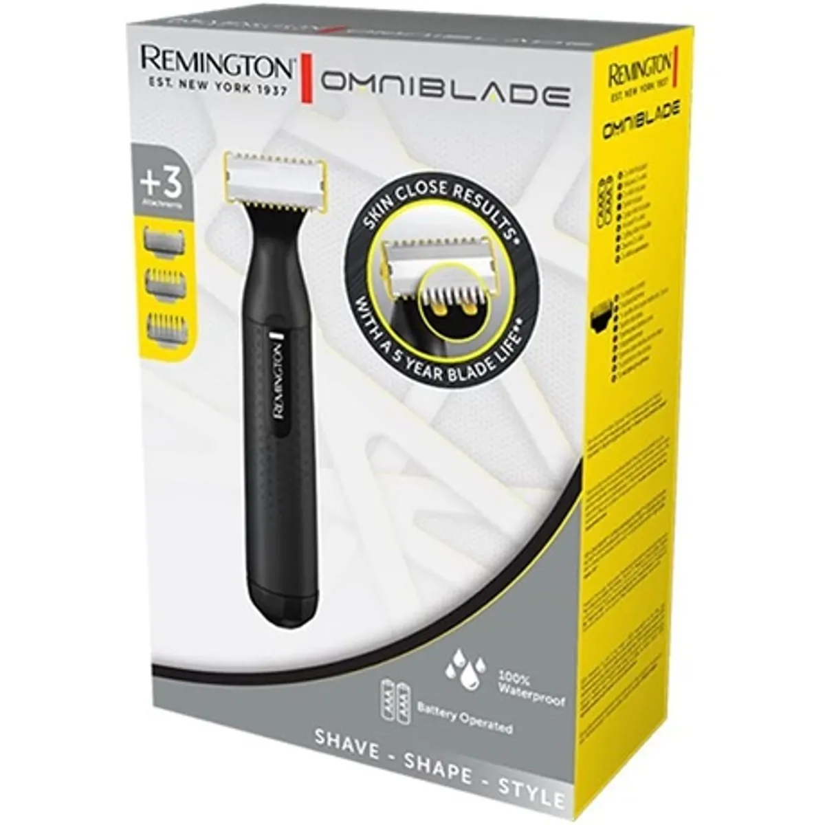 Remington HG1000 Omniblade Standard multifunkciós arcszőrzet igazító 0,15 mm bőrközeli 35 mm fej 1-3-5 mm borostaformázók vízálló #4