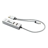 Yenkee YHC 103SR USB-C OTG hub és kártyaolvasó 3x USB 2.0 Micro SD SDHC SDXC #1