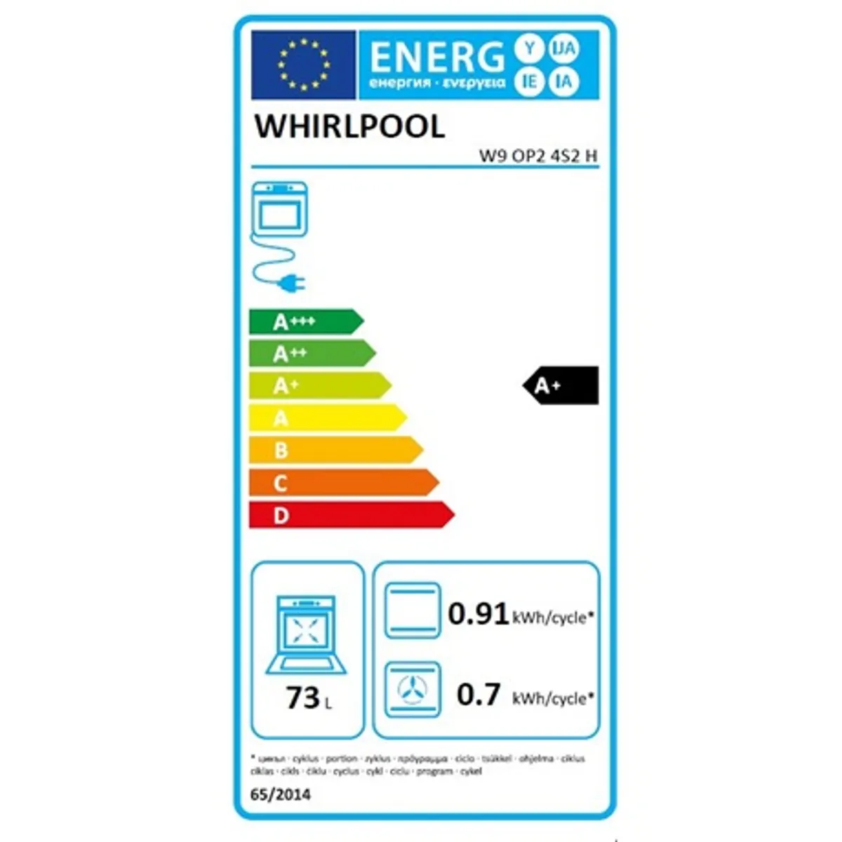 Whirlpool W9 OP2 4S2 H beépíthető elektromos sütő inox 73 l 3.5" érintőkijelző wifi gőzsütés steamsense 6. érzék ready2cook #5