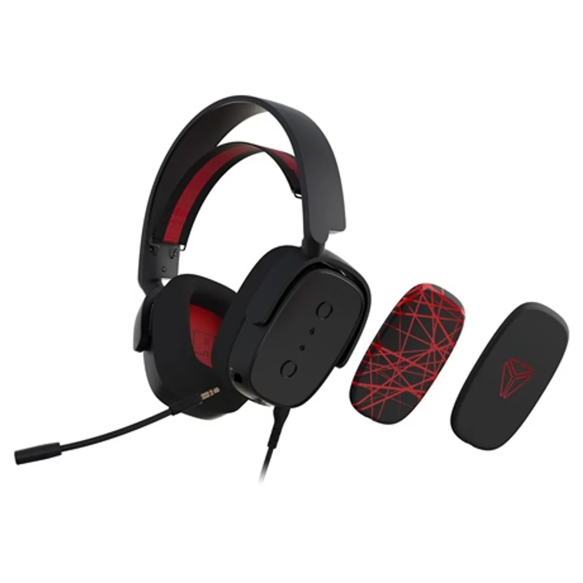 Yenkee YHP 3040 VECTOR 50 mm 7.1 térhatású hangzás USB-C vagy 3,5 mm csatlakozás kivehető mikrofon #2