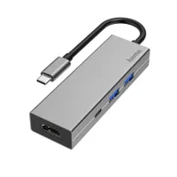 Hama 00200107 USB Type-C HUB 2x USB-A 1x USB-C HDMI 4K szürke #1