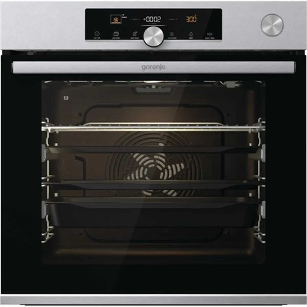 Gorenje BPSA6747A08XWI beépíthető sütő inox multifunkciós, 77 l, pirolitikus öntisztítás, érintőképernyő, wifi #1