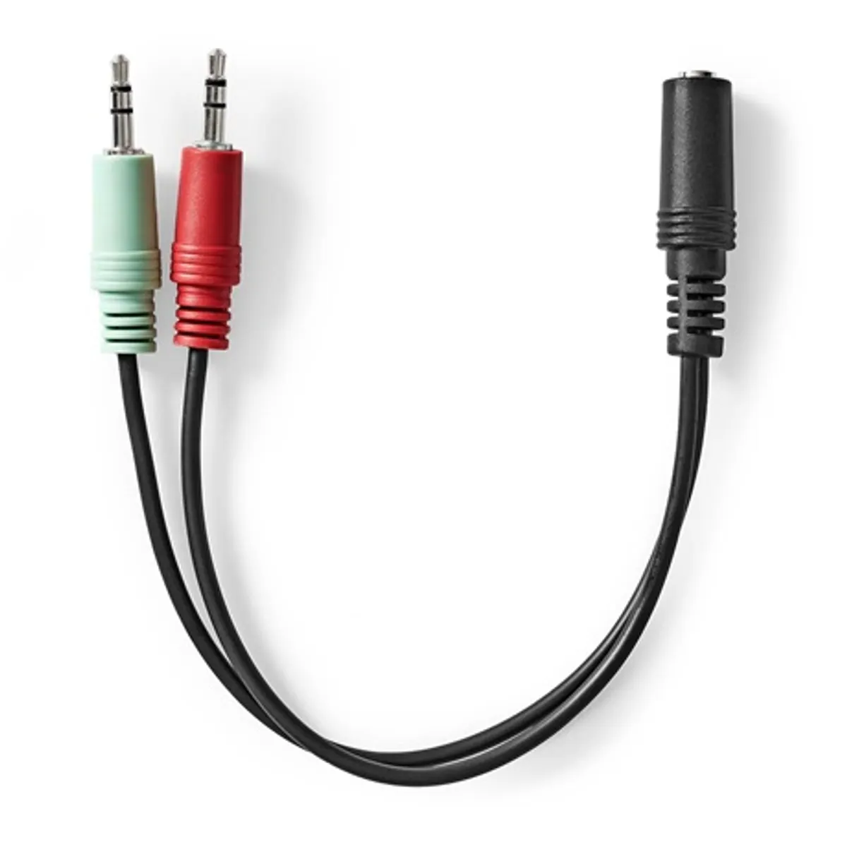 Nedis CAGB22160BK02 sztereó audio kábel 2x 3,5 mm jack dugó 0,20m #3