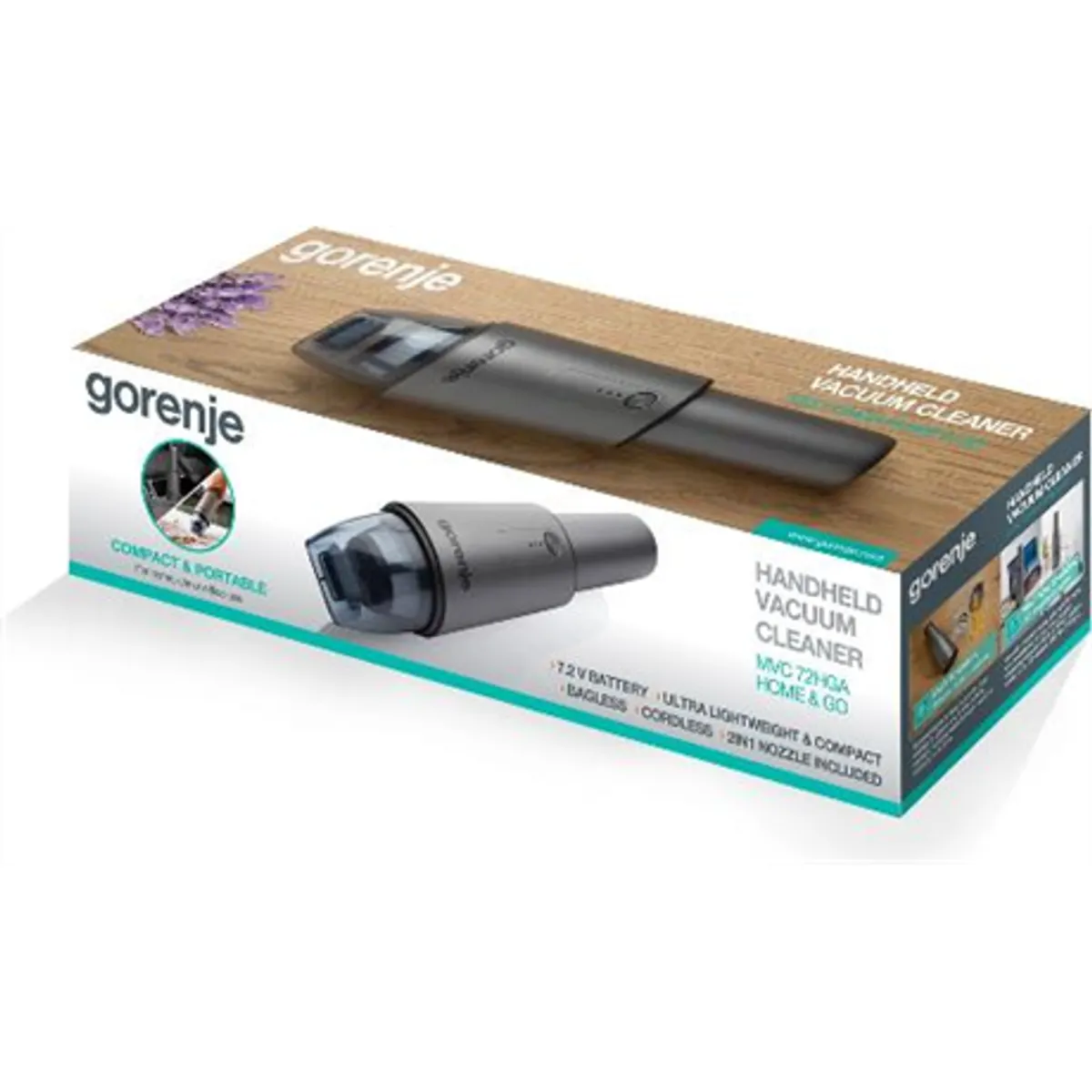 Gorenje MVC72HGA morzsaporszívó portárolóval, HEPA-szűrő, vezeték nélküli, max 70 W, 12 perc üzemidő #7