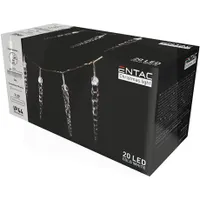 Entac ECL-I20CW16 karácsonyi jégcsapfüzér 20 led ip44 3 m 16 cm #2