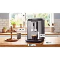 Bosch TIE20504 VeroCafe Serie 2 automata kávéfőző kerámia őrlőmű OneTouch 15 bar tejhabosító LCD csészemelegítő #3