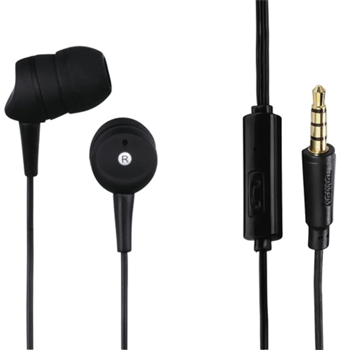 Hama 00184139 Inear EP sztereó headset mikrofon 3,5 mm-es jack 1,2 m fekete #1