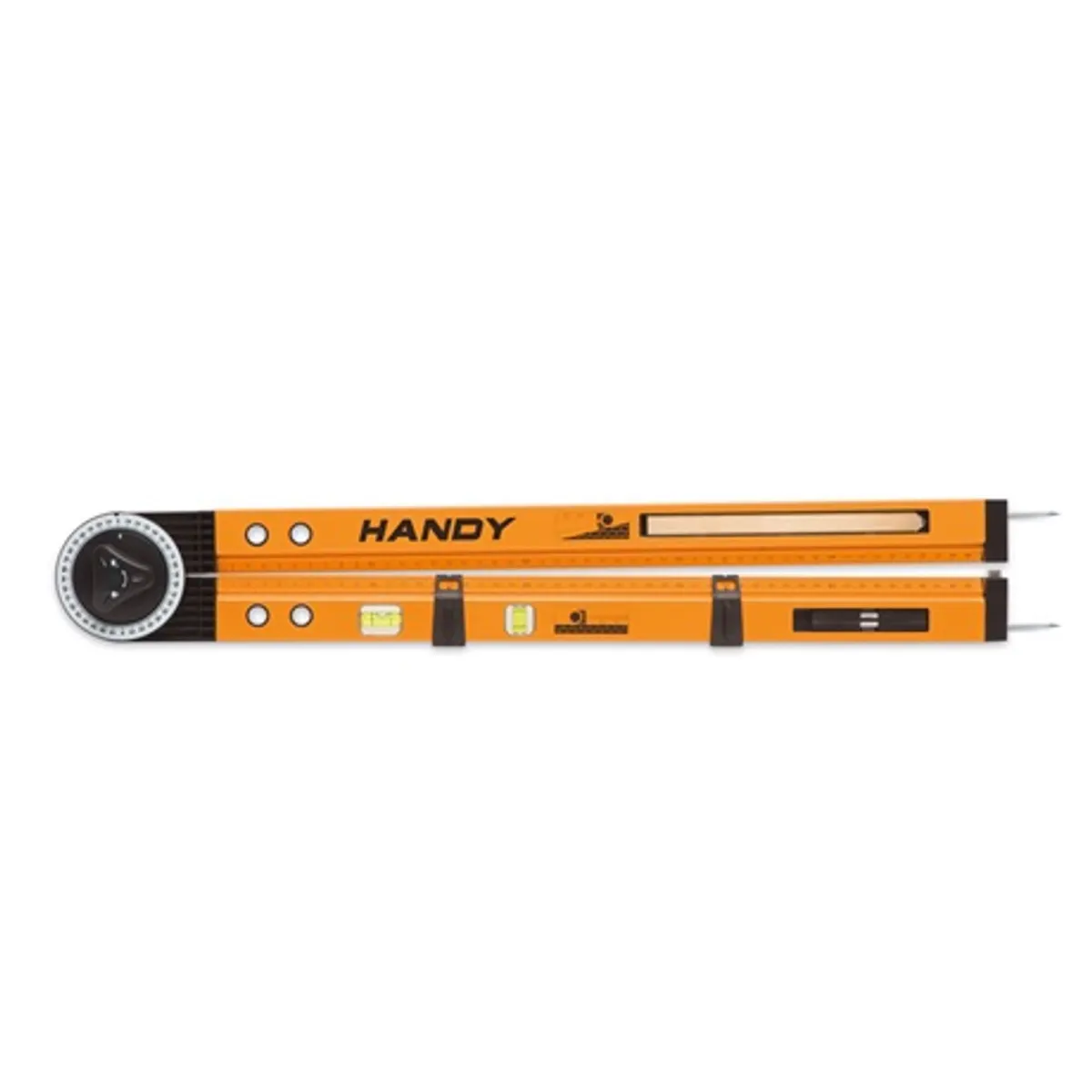 Handy 11000 multifunkciós eszköz 0-270 fok szögmérő, 2x50 cm vonalzó, mágneses zár, ácsceruza, körzőhegyek #2