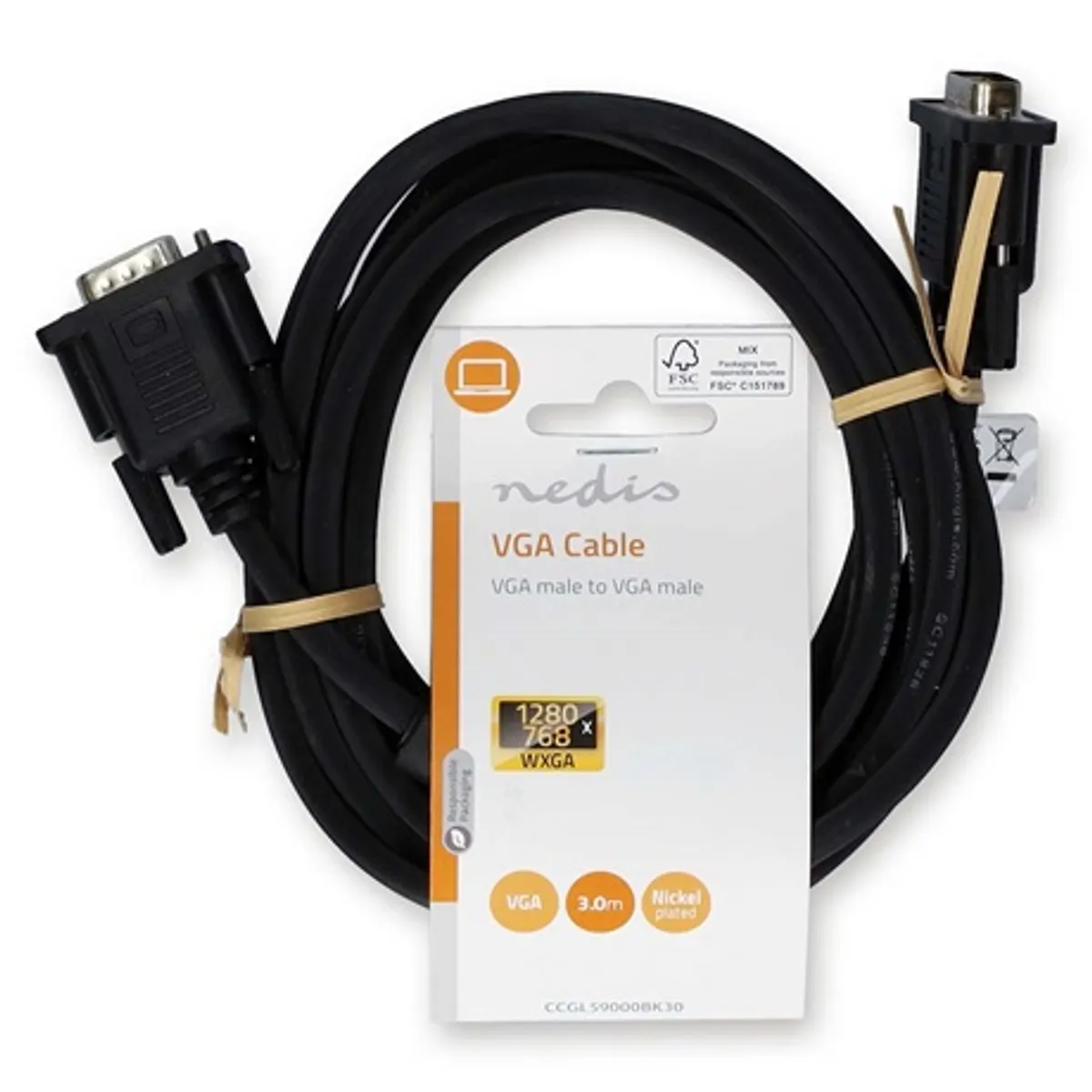 Nedis CCGL59000BK30 VGA kábel 3 m 1280x768 #3