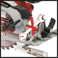 Einhell TE-CS 18-150 LI - SOLO körfűrész 150 mm fűrészlap, 4200 min-1, led megvilágítás, tengelyzár, pxc, vezetősín kompatibilis #2