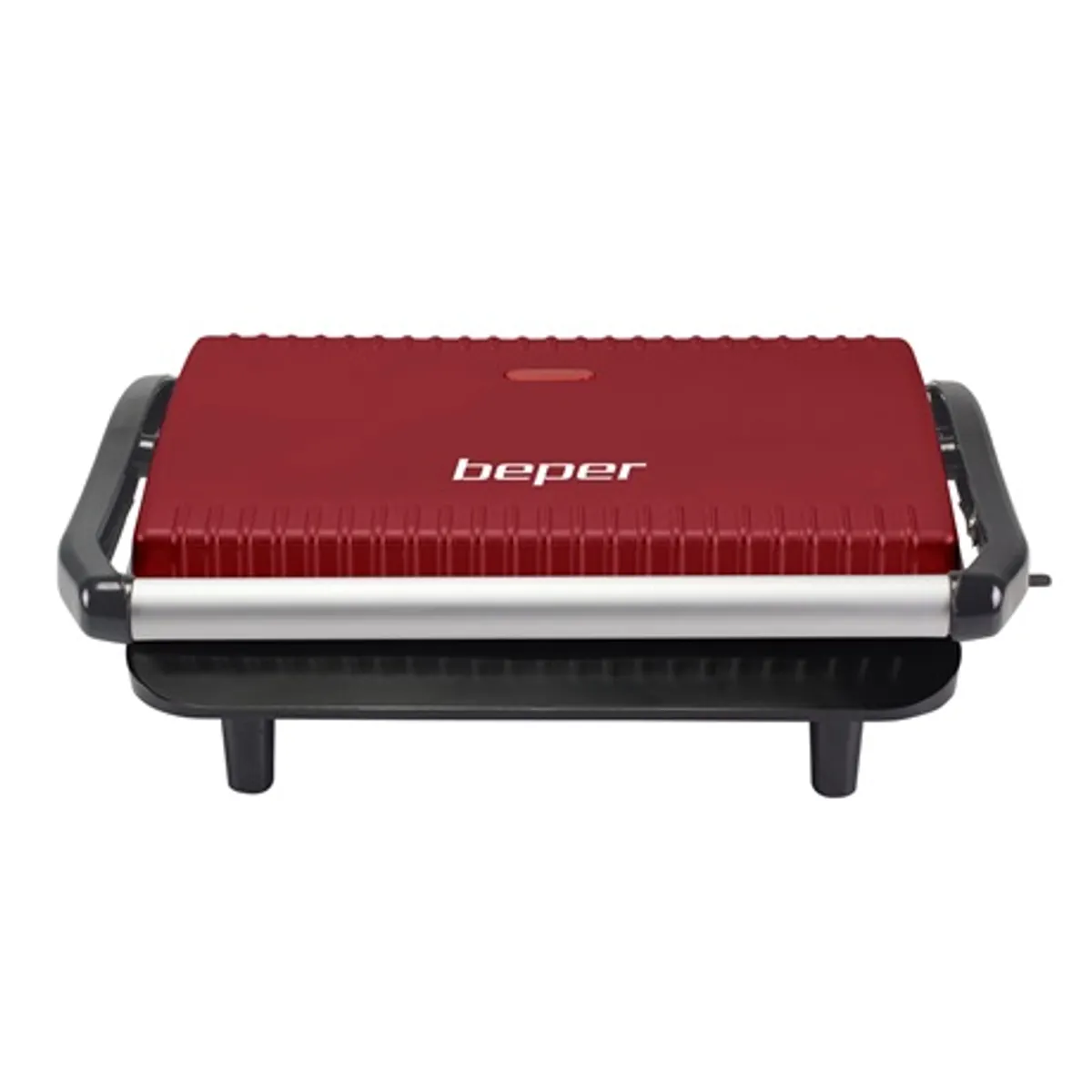 Beper P101TOS002 panini sütő piros 850 W grilllapok tapadásmentes bevonattal működési lámpával csúszásmentes lábak méretei 29,4x10,40x25 cm #1