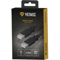 Yenkee YCU 012 BK USB A–USB A kábel 1,5 m USB 2.0 PVC #3