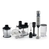 Ariete 898.1 7 az 1-ben botmixer szett 1000 W 10 fokozat Turbo 4 késes acél pengék habverő 500 ml aprító 700 ml mérőpohár 2 literes munkatál burgonyapürésítő korongok #1