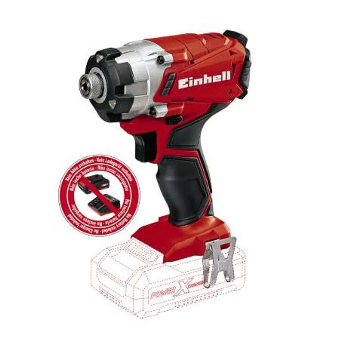Einhell TE-CI 18-1 LI-SOLO ütvecsavarozó 140 Nm 2300 fordulat/perc 6,35 mm hatszögletű befogó LED világítás #1