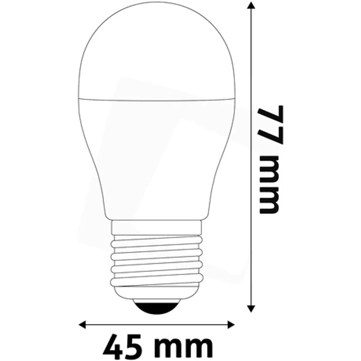 Avide ABMG27WW-2.9W LED gömb izzó mini G45 E27 3000K 470 lm IP20 2,9 W 220-240 V #2