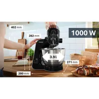 Bosch MUM5XC4E Konyhai robotgép 1000W 3,9 l nemesacél tál beépített mérleg 7 fokozat 3D bolygómozgás fekete #7