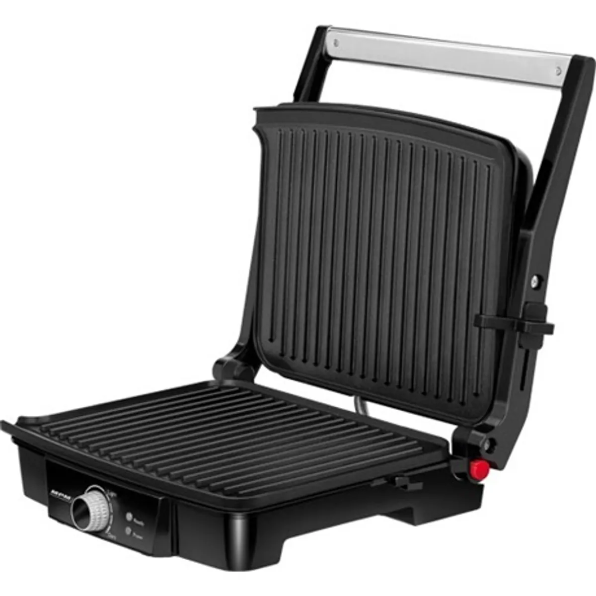 MPM MGR-09M kontakt grill 2000W rozsdamentes ház tapadás-mentes sütőfelület állítható lemezmagasság 3 üzemmód 0-270C zsírgyűjtőedény 2db #2