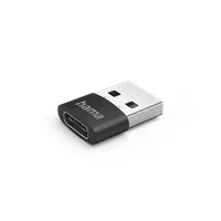 Hama 00201532 USB-A dugó USB-C aljzat adapter 3db fekete USB 2.0