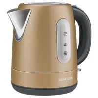 Sencor SWK1227CH Vízforraló 1,2 l 2150 W 360° STRIX rozsdamentes acél rejtett fűtőspirál kivehető szűrő vízszint jelző biztonsági fedélzár #1