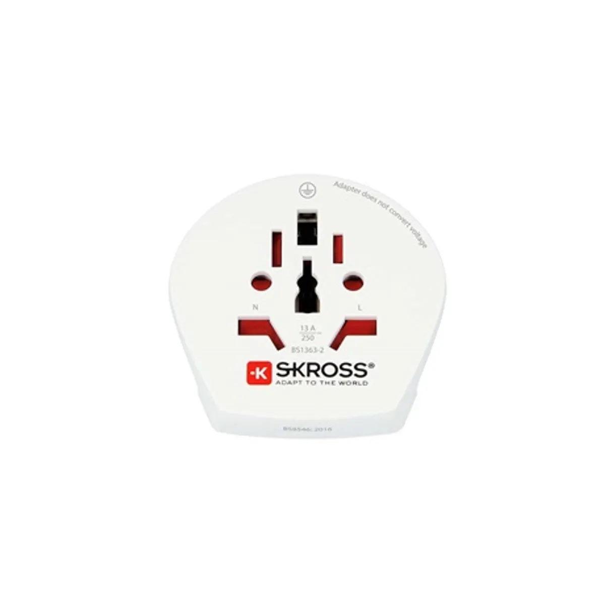 Skross SKR1500211E utazóadapter world to europe 2- és 3-pólusú földelt és föld nélküli csatlakozók 100-250V 16A #2