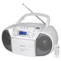 Sencor SPT 3907 W CD-S rádiómagnó Bluetooth USB MP3 CD-RW FM 87,5-108 MHz 30 programhely 4 W RMS