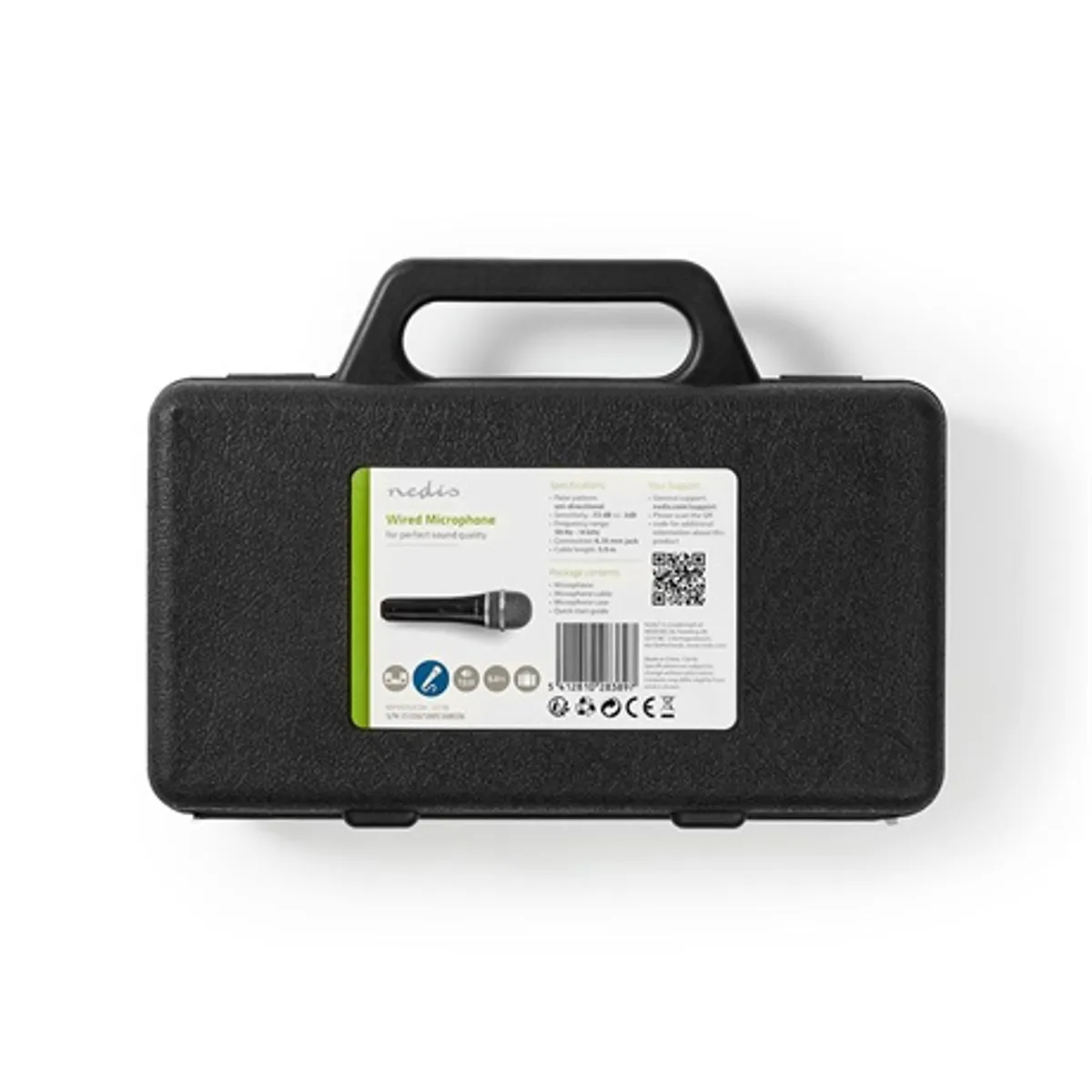 Nedis MPWD50CBK dinamikus mikrofon kardioid 600 Ohm -72 dB 50 Hz-15 kHz XLR 6.35mm 5 m #3