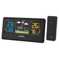 Sencor SWS 4100 B Időjárás állomás 80 m külső érzékelő, 433 MHz, 12/24h, °C/°F #1