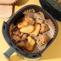 Bewello BW1020B olaj nélküli sütőpapír Air fryer-kompatibilis 23x23 cm, négyzet, 40 gsm, 220C-ig, 50 db #3