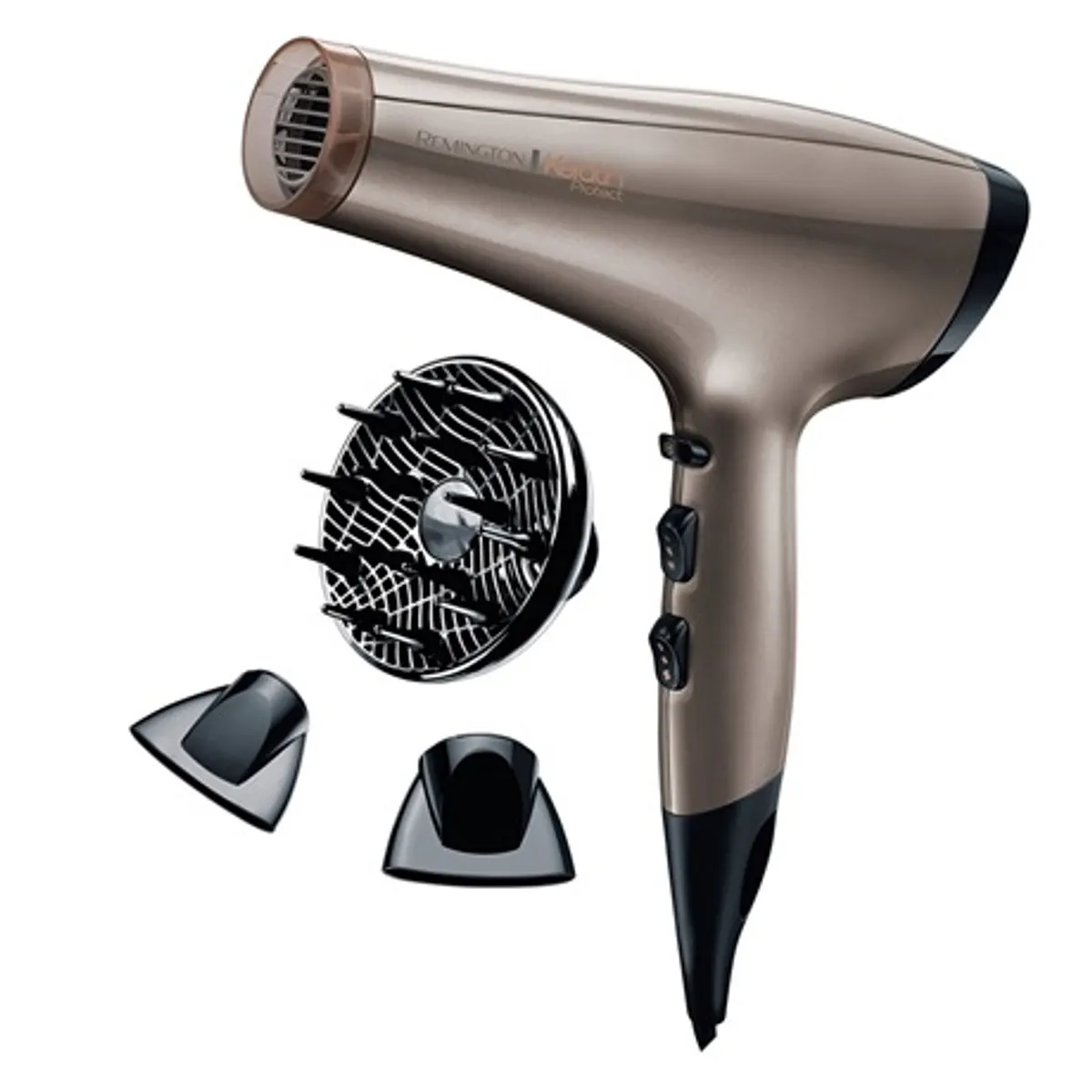 Remington AC8002 Keratin Protect hajszárító 2200W keratin bevonat, ionizálás, 2 sebesség, 3 hő, hideg levegő funkció, 7mm szűkítő, 11mm szűkítő, 1.8 m #1