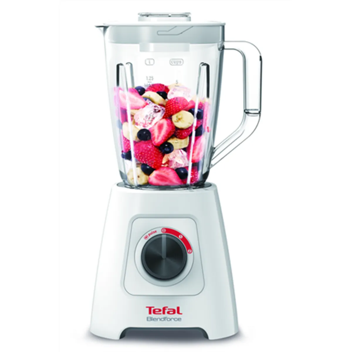 Tefal BL420131 BlendForce 2 turmixgép 600 W, 1,25 l műanyag tartály, 4 pengével, TripAx, 2 sebesség, mosogatógépben mosható #1
