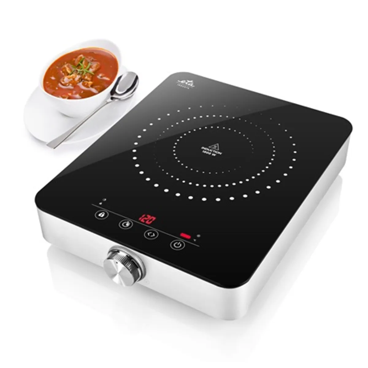 Eta 011190000 indukciós főzőlap 1800 W üvegkerámiás felület 10-20 cm zóna 12-24 cm edényekhez automatikus kikapcsolás 60-240 C 10 fokozat #2