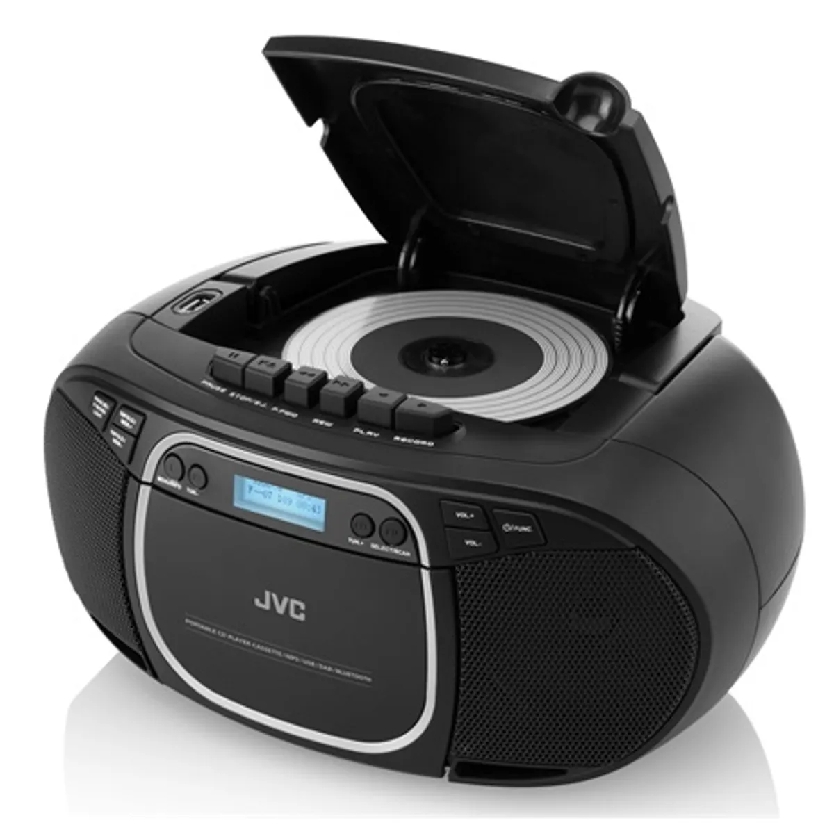 Jvc RCE561BDAB CD-S rádiómagnó Bluetooth 5.0 DAB FM tuner USB 32GB CD-R RW kazetta AUX 2x1.5W #3