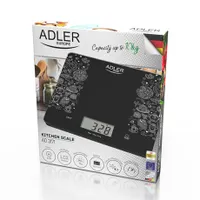 Adler AD3171 konyhai mérleg 10 kg 1 g LCD kijelző 20x18 cm edzett üveg felület tara funkció automatikus kikapcsolás 3V elem #5