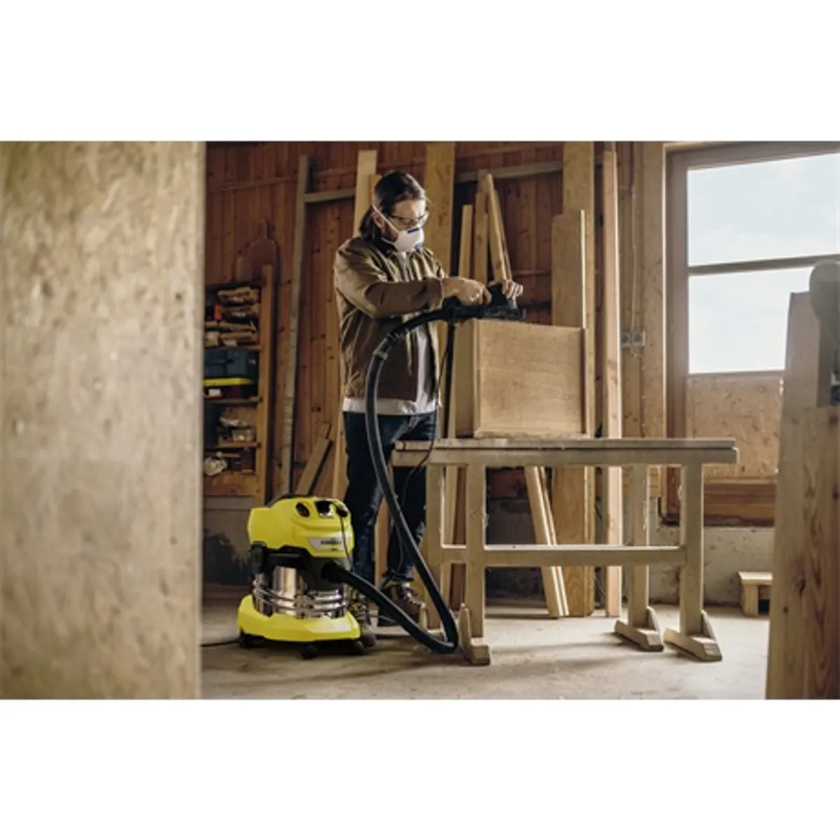 Karcher WD 4 P S V-20/5/22 1.628-290.0 nedves-száraz porszívó 20 literes rozsdamentes acél tartály #6