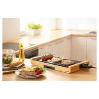 Sencor SBG 206BK grillsütő 2 az 1-ben sima és bordás sütőlap 43x23 cm állítható hőmérséklet 1800 W #8