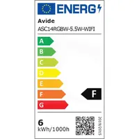 Avide ASC14RGBW-5.5W-WIFI Okos LED gyertya E14 RGBW 470lm 220-240V wifi app #3