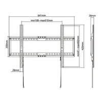 Stell SHO 5210 fali konzol fix 37-80" 75 kg VESA 200x100-600x400 fekete #6