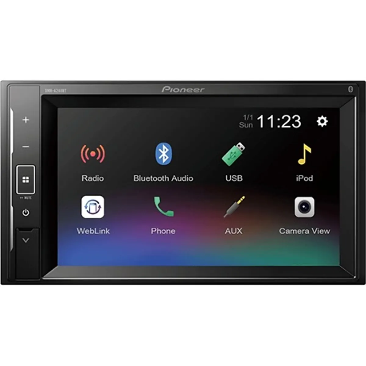 Pioneer DMH-A240BT multimédiás autóhifi fejegység 6.2" rezisztív érintőképernyő Bluetooth 4.2 13 sávos GEQ USB FLAC #1