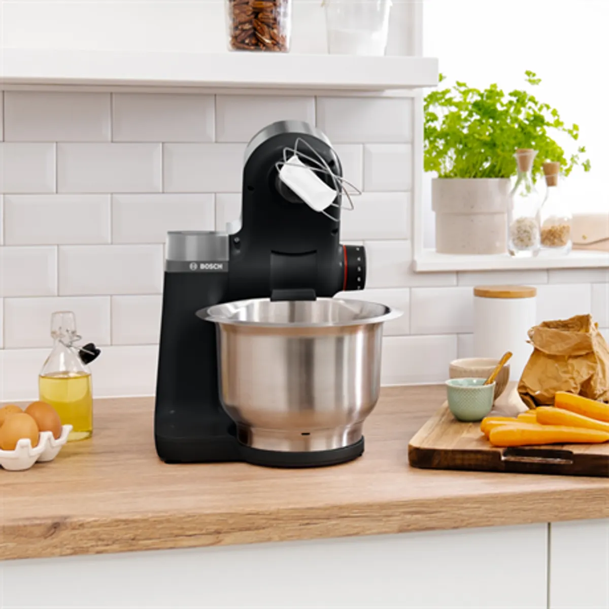 Bosch MUMS2VM00 MUM serie 2 konyhai robotgép 900 W 3,8 l fekete 7 sebességfokozat parkolóállás #2