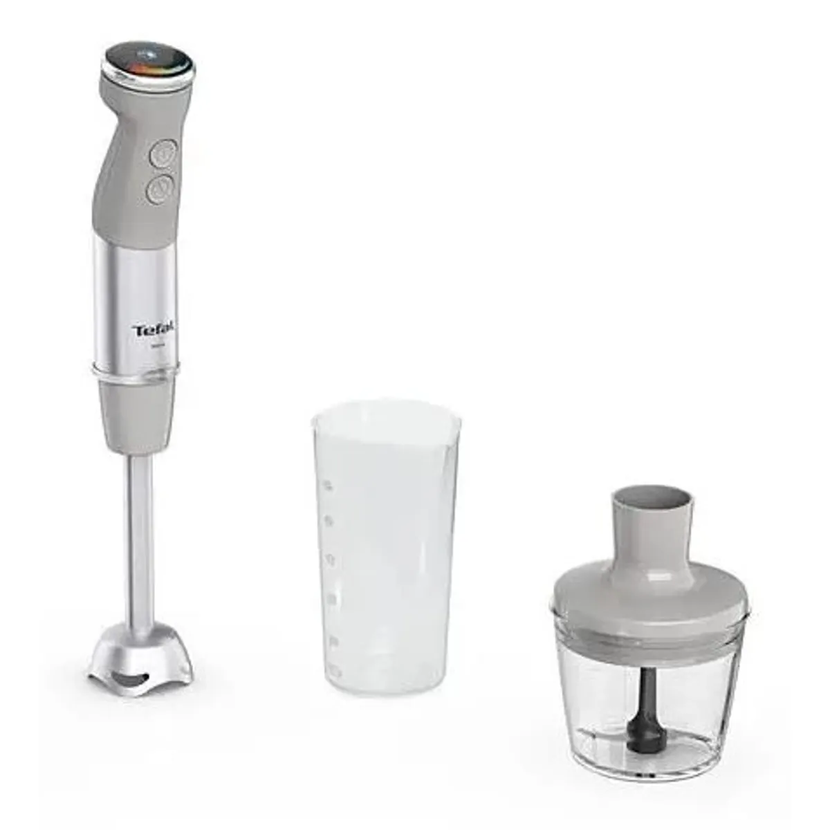 Tefal HB672B30 Quickchef 2in1 1000W Powelix 4-késes szürke botmixer #1