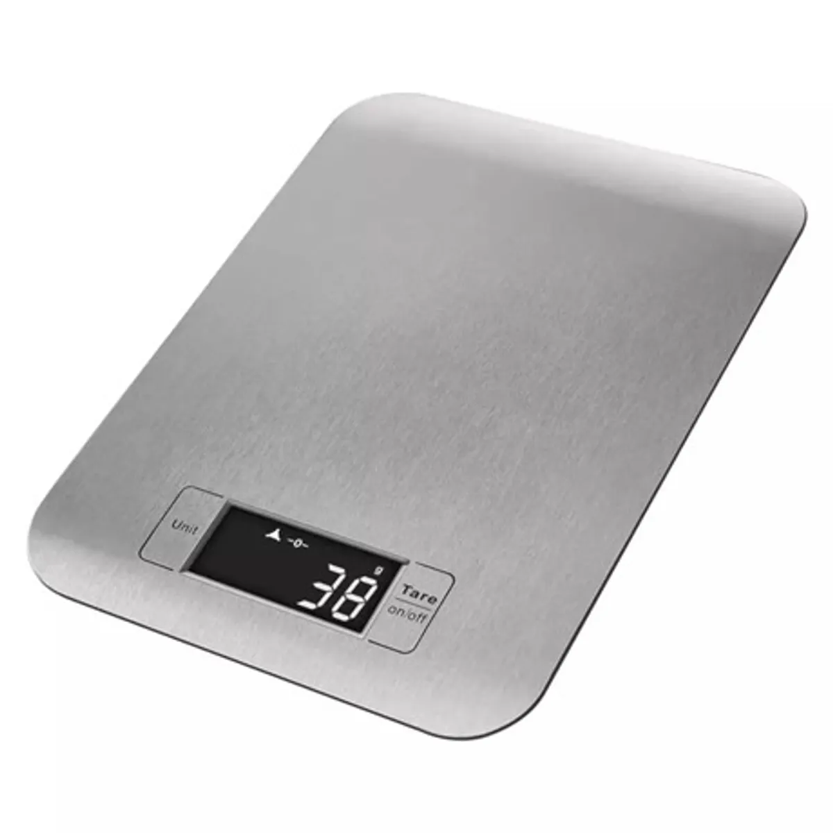Emos EV012 digitális konyhai mérleg ezüst 5 kg tare funkció háttérvilágításos kijelző rozsdamentes acél #2