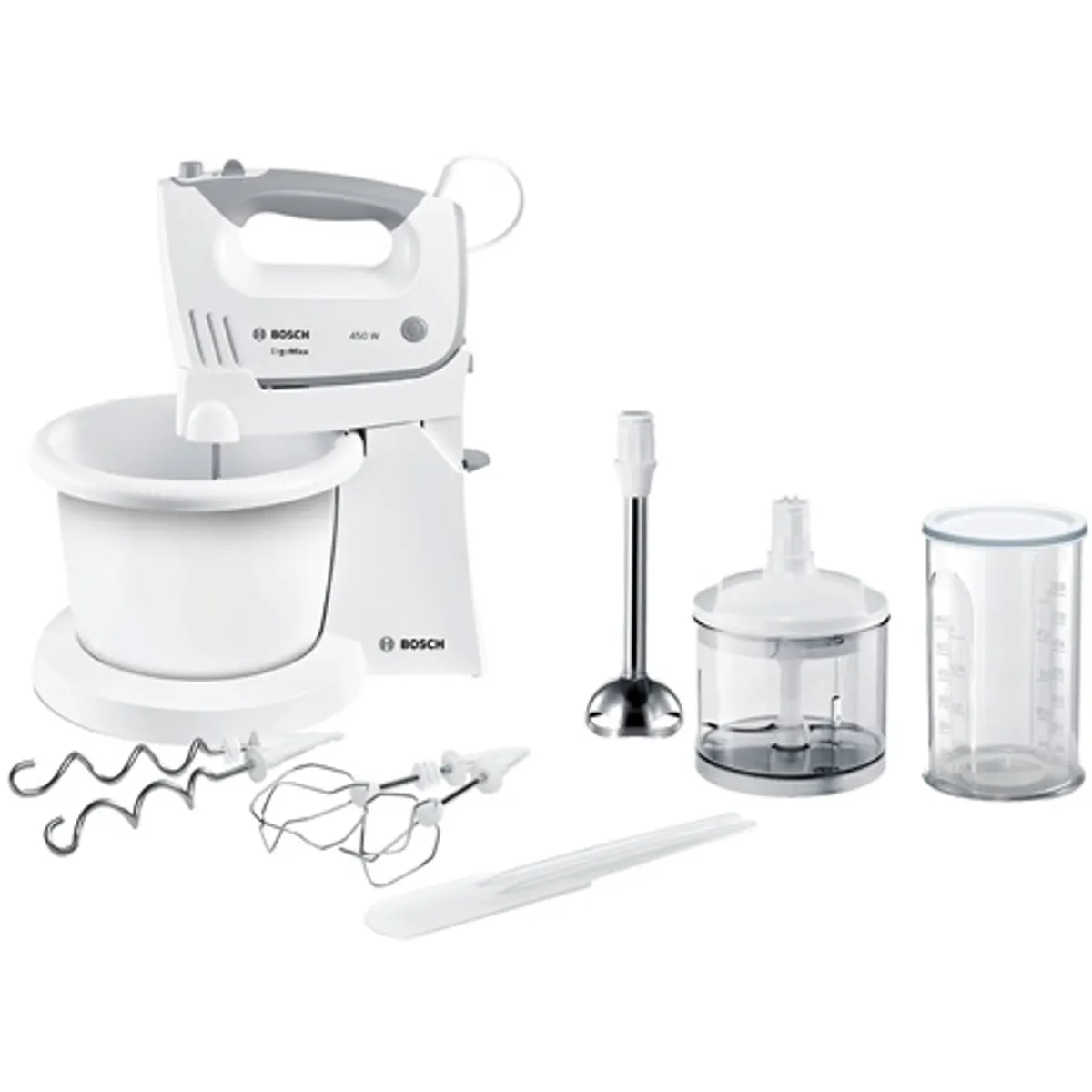 Bosch MFQ36490 állványos tálas mixer 450 W 5+1 fokozat rozsdamentes keverőszárak BPA-mentes #1