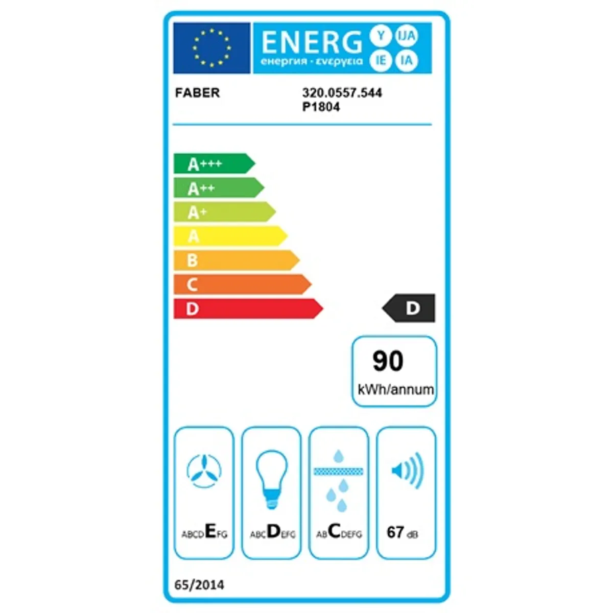 Faber VALUE PB BK A90 Páraelszívó 90 cm LED világítás 3 sebesség 255 330 430 m3h #4
