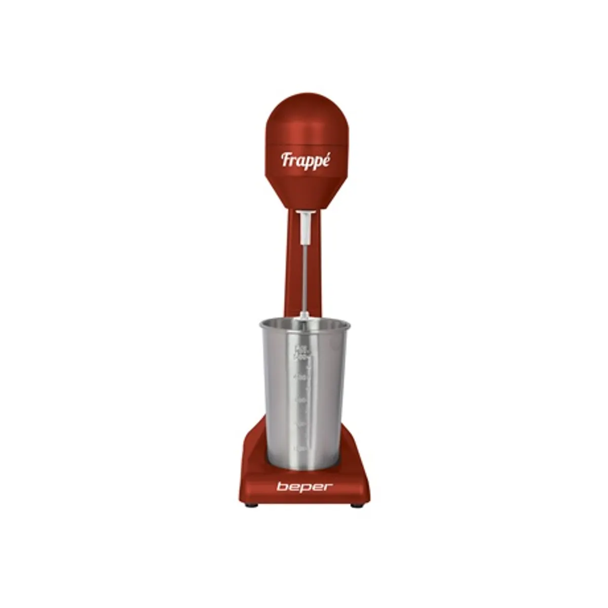 Beper BP.690 tejhabosító és shake készítő 2 sebességfokozat 100W rozsdamentes acél pohár 500 ml mércével #3
