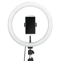 Hama 00004659 SPOTLIGHT STEADY 120 II 12" LED körlámpa, 162 LED, 3000–6000 K, 10 fényerősségi szint, 215 cm, USB-A, Bluetooth távkioldó, állvány #2