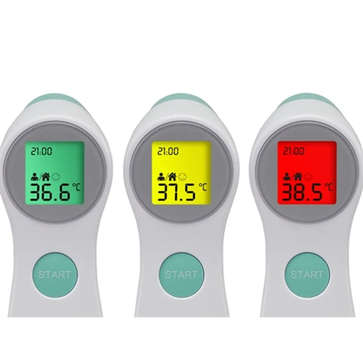 Beper P303MED001 érintésmentes testhőmérő memória 10 mérés 3 színű háttérvilágítás LCD ABS anyag #4