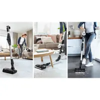 Bosch BBS711W Unlimited 7 akkumulátoros porszívó 18 V Li-Ion 3 Ah, 40 perc, AllFloor DynamicPower Brush LED, 2in1 kárpitszívó és bútorkefe #2