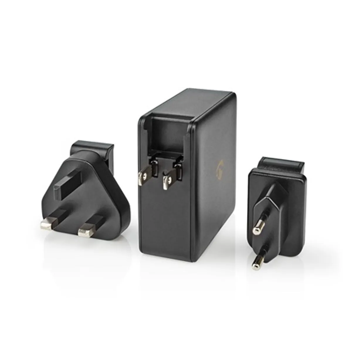 Nedis WCPD65W110BK fali töltő PD3.0 65W 2x USB-C automatikus feszültség kiválasztás EU UK csatlakozóval #6