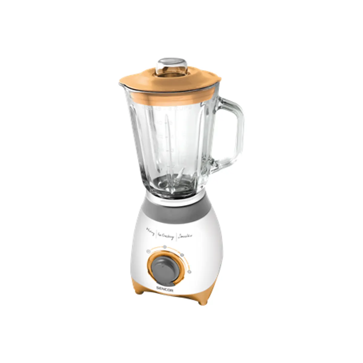 Sencor SBL4370 turmixgép 500 W 1,5 literes üvegedény 2 rozsdamentes acél penge jégaprítás pulse funkció #2